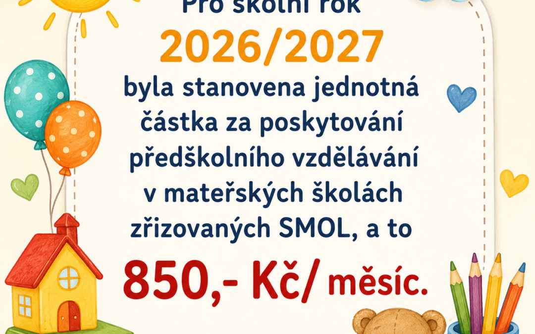 Školné pro rok 2026/2027